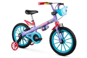 Bicicleta Aro 16 Com Rodinhas Infantil Bike do Stitch Nathor Disney