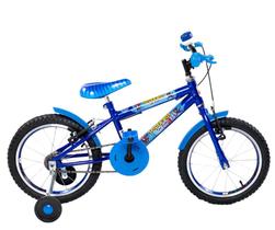 Bicicleta Aro 16 Gybikes Azul C/Acessórios C/Rodinhas