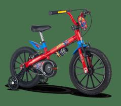 Bicicleta Aro 16 - Homem Aranha - Azul e Vermelho - Nathor
