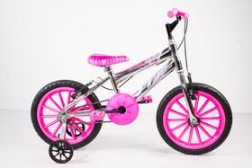 Bicicleta aro 16 infantil cromada