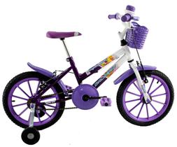 Bicicleta Aro 16 Infantil Feminina Milla Violeta Roxa