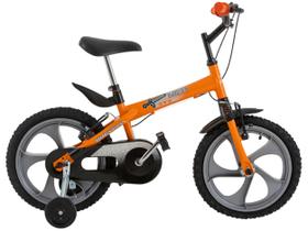 Bicicleta Aro 16 Infantil Houston Ludi Laranja com Rodinhas Freio V Brake Bicicleta Aro 16 Infantil Houston Ludi Laranja com Rodinhas Freio V Brake