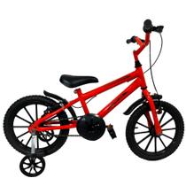 Bicicleta Aro 16 Infantil Masculina Laranja Neon