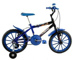 Bicicleta Aro 16 Infantil Menino Kids Azul