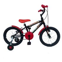 Bicicleta Aro 16 Infantil Menino Roda Lateral Reforçada e Lubrificada