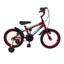 Bicicleta Aro 16 Infantil Menino Roda Lateral Reforçada e Lubrificada