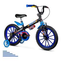 Bicicleta Aro 16 Infantil Nathor Tech Boys Com Rodinha