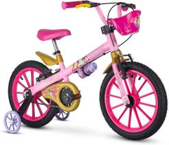 Bicicleta Aro 16 Infantil Princesas Com Rodinhas - Nathor