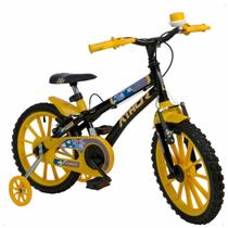 Bicicleta Aro 16 Masculina - Athor Baby Lux Kit Amarelo