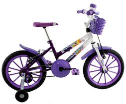 Bicicleta Aro 16 Menina Infantil Milla Roxa - Dalannio Bike