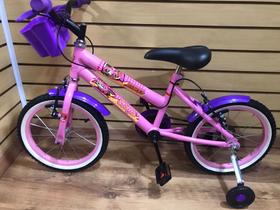 Bicicleta aro 16 rosa/roxo skye patrol - pneu faixa branca Bicicleta aro 16 rosa/roxo skye patrol - pneu faixa branca