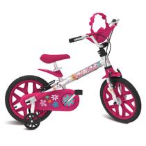 Bicicleta Aro 16 Sweet Flower Pro Bandeirante Rosa 3077 5+