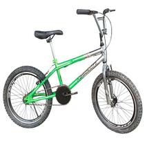 Bicicleta Aro 20 Bmx Cromada verde Absolute