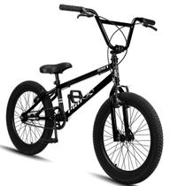 Bicicleta Aro 20 Bmx Pro-X Infantil Série 1 Aro Preto+Branco