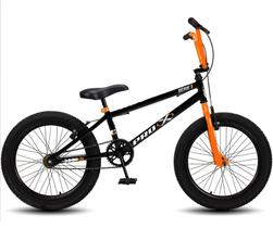 Bicicleta Aro 20 Bmx Pro-X Infantil Série 1 Aro Preto+Laranj Bicicleta Aro 20 Bmx Pro-X Infantil Série 1 Aro Preto+Laranj