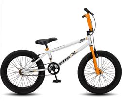 Bicicleta Aro 20 Bmx Pro-X Infantil Série 1 Branco + Laranja Bicicleta Aro 20 Bmx Pro-X Infantil Série 1 Branco + Laranja