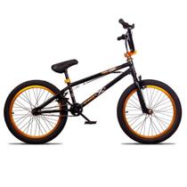 Bicicleta Aro 20 Bmx U-brake Rotor K7 Cog 9 Freedom P03 Preto E Dourado - D'rossi Bicicleta Aro 20 Bmx U-brake Rotor K7 Cog 9 Freedom P03 Preto E Dourado - D'rossi
