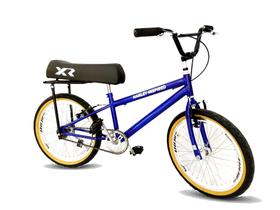 Bicicleta aro 20 com banco de mobilete masculino tipo bmx az