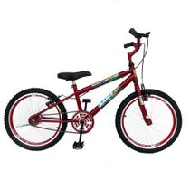 Bicicleta Aro 20 Cross Masculina Infantil BMX Freio V Brake Revisada e Lubrificada