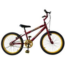 Bicicleta Aro 20 Cross Masculina Infantil BMX Freio V Brake Revisada e Lubrificada - Samy