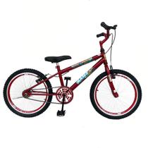 Bicicleta Aro 20 Cross Masculina Infantil BMX Freio V Brake Revisada e Lubrificada - Samy