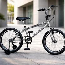 Bicicleta Aro 20 Deeper Cross Bmx Cromada Aro Aero Cromado S