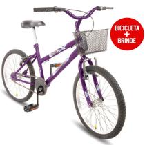 Bicicleta Aro 20 Dks Infantil Menina Criança Mtb Com Cesta - DKSTECH