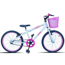 Bicicleta Aro 20 Forss Bella Com Cestinha Branco