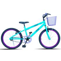 Bicicleta Aro 20 Forss Bella Com Cestinha Lilás Bicicleta Aro 20 Forss Bella Com Cestinha Lilás