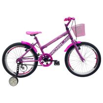 Bicicleta Aro 20 Infantil C/ Rodas - Horus Feminina - Hórus