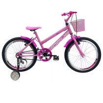 Bicicleta Aro 20 Infantil C/ Rodas Horus Feminina