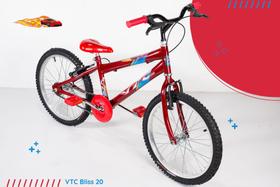 Bicicleta aro 20 infantil masculina vermelha