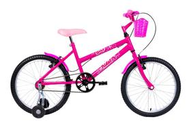 Bicicleta Aro 20 Infantil MTB Girl Com Roda Lateral