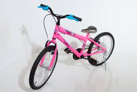 Bicicleta aro 20 infantil rosa com azul Bicicleta aro 20 infantil rosa com azul