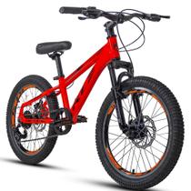 Bicicleta Aro 20 Kls Alumínio Single Disco Suspensão Mono Shimano 7V