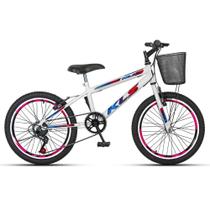 Bicicleta Aro 20 Kls Sport Gold V-Brake Mono 7 Marchas Feminina