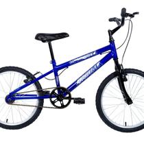 Bicicleta Aro 20 Quadro Mtb Rebaixado em Aço Boy Infantil Azul