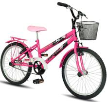 Bicicleta Aro 20 South Grazzy infantil Feminino Paralama e Cesto