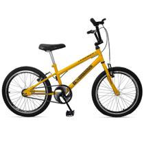 Bicicleta Aro 20 Tipo Cross Free Style Bmx Amarelo/Preto - Ello Bike