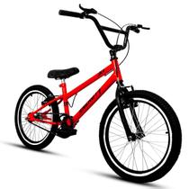 Bicicleta Aro 20 Tipo Cross Free Style Bmx Vermelha - Ello Bike
