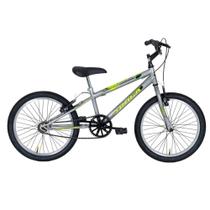 Bicicleta Aro-20 Track Cometa Com Freio V-Brake Nylon Prata Bicicleta Aro-20 Track Cometa Com Freio V-Brake Nylon Prata