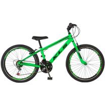 Bicicleta Aro 24 Alumínio Kls Sport Gold Freio V-Brake Mtb 21 Marchas