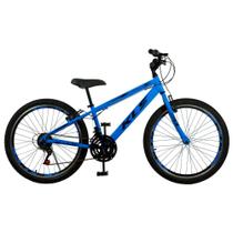 Bicicleta Aro 24 Alumínio Kls Sport Gold Freio V-Brake Mtb 21 Marchas