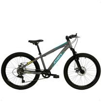 Bicicleta Aro 24 Bike MTB Athor Brave 7V Quadr/Alumínio 6061