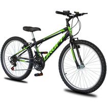 Bicicleta Aro 24 Dropp Sport Infantil Adulto18 vel marchas Freio V-Brake