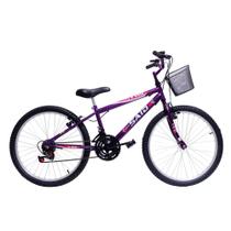 Bicicleta Aro 24 Feminina 18 Marchas Kitty Said-x Bicicleta Aro 24 Feminina 18 Marchas Kitty Said-x