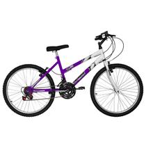 Bicicleta Aro 24 Feminina Bicolor Aço Carbono Ultra Bikes