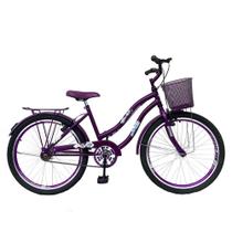 Bicicleta Aro 24 Feminina Jady Cecy Menina Com Cestinha Freio V Brake Rodas Alumínio Aero Resistente Bicicleta Aro 24 Feminina Jady Cecy Menina Com Cestinha Freio V Brake Rodas Alumínio Aero Resistente
