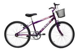 Bicicleta Aro 24 Feminina Mono Saidx Sem Marcha Com Cesta