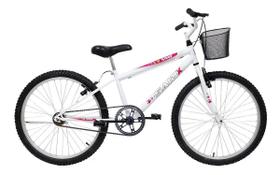 Bicicleta Aro 24 Feminina Mono Saidx Sem Marcha Com Cesta